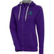 Women's Antigua Purple Arizona Diamondbacks Cooperstown Victory Full-Zip Hoodie